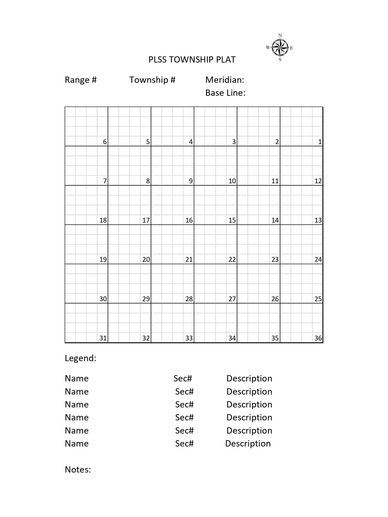 PLSS TOWNSHIP PLAT | Old Northwest Genealogy